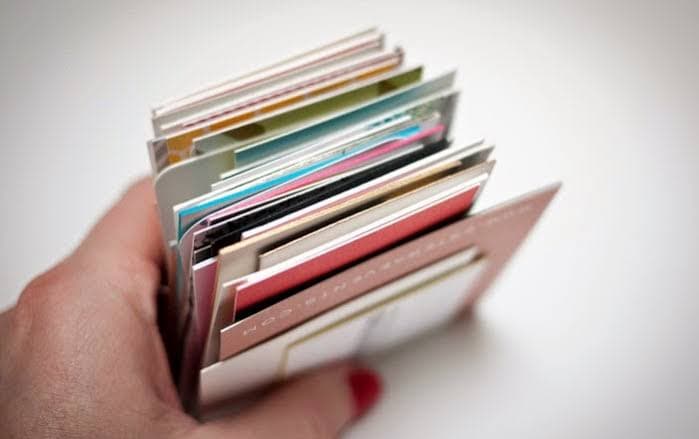 Pile of Business cards